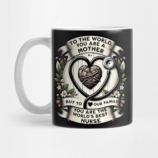 Mother's day MOM world's best nurse. Mug